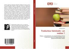 Buchcover von Traducteur bénévole : un métier ?