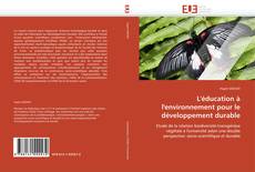 Buchcover von L'éducation à l'environnement pour le développement durable