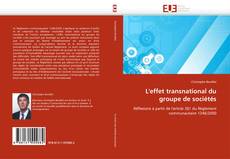 Bookcover of L'effet transnational du groupe de sociétés
