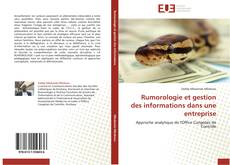 Buchcover von Rumorologie et gestion des informations dans une entreprise