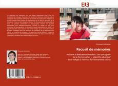 Bookcover of Recueil de mémoires