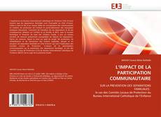 Buchcover von L'IMPACT DE LA PARTICIPATION COMMUNAUTAIRE