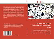 Portada del libro de L'état de l'économie internationale en 2009 et 2010