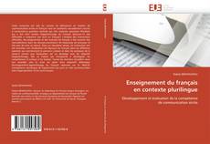 Bookcover of Enseignement du français en contexte plurilingue