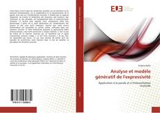 Capa do livro de Analyse et modèle génératif de l'expressivité 