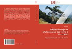 Buchcover von Phytosociologie et phytoécologie  des forêts à Pin d’Alep