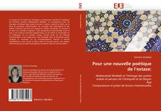 Bookcover of Pour une nouvelle poétique de l'extase: