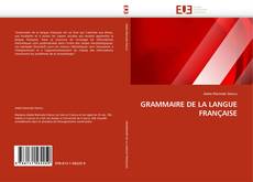 Обложка GRAMMAIRE DE LA LANGUE FRANÇAISE