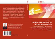 Обложка Système d'exploitation de corpus de traductions