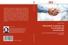 Capa do livro de Rationalité et gestion de l'incomplétude contractuelle 