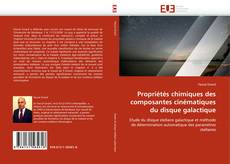 Buchcover von Propriétés chimiques des composantes cinématiques du disque galactique