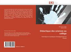 Didactique des sciences au collège kitap kapağı