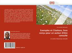 Capa do livro de Exemples et Citations, livre conçu pour un auteur d'étre consulté 