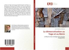 La démocratisation au Togo et au Bénin kitap kapağı