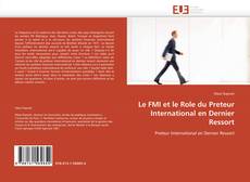 Bookcover of Le FMI et le Role du Preteur International en Dernier Ressort