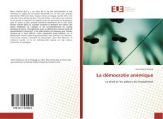 Bookcover of La démocratie anémique