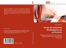 Buchcover von Etude de propriétés Rhéologiques de surfactants
