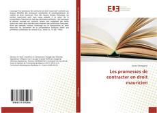 Les promesses de contracter en droit mauricien kitap kapağı