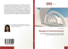 Bookcover of Banque et environnement