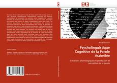 Buchcover von Psycholinguistique Cognitive de la Parole Assimilée