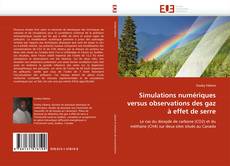 Buchcover von Simulations numériques versus observations des gaz à effet de serre