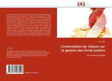 Capa do livro de L'information du citoyen sur la gestion des fonds publics 