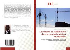 Buchcover von Les clauses de stabilisation dans les contrats miniers et pétroliers
