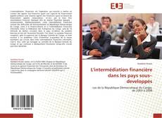 Buchcover von L'intermédiation financière dans les pays sous–developpés