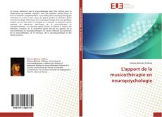 L'apport de  la musicothérapie en neuropsychologie kitap kapağı