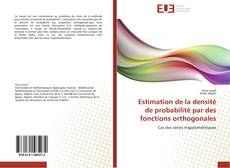 Buchcover von Estimation de la densité de probabilité par des fonctions orthogonales