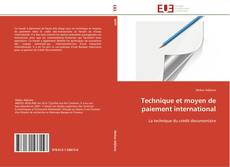 Buchcover von Technique et moyen de paiement international