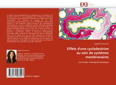 Bookcover of Effets d'une cyclodextrine au sein de systèmes membranaires