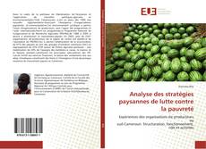Capa do livro de Analyse des stratégies paysannes de lutte contre la pauvreté 
