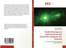 Capa do livro de Etude théorique et expérimentale des propriétés optiques non linéaires 