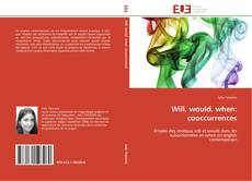 Will, would, when: cooccurrences kitap kapağı