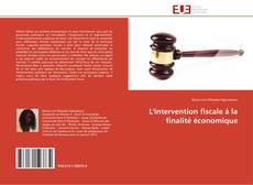Capa do livro de L'intervention fiscale à la finalité économique 