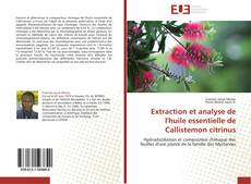 Couverture de Extraction et analyse de l'huile essentielle de Callistemon citrinus