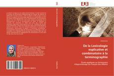 Bookcover of De la Lexicologie explicative et combinatoire à la terminographie