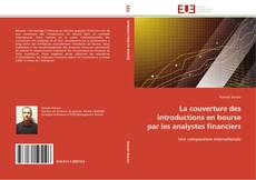 Buchcover von La couverture des introductions en bourse par les analystes financiers