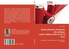 Portada del libro de Étude physico-chimiques des alliages LaNi3.55Mn0.4Al0.3Co0.75-xFex