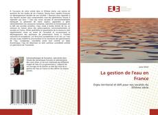 La gestion de l'eau en France kitap kapağı