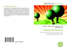 Portada del libro de Champ de Vecteurs