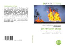 Couverture de 2003 Invasion of Iraq