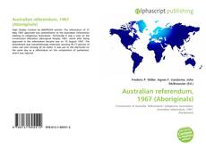 Australian referendum, 1967 (Aboriginals) kitap kapağı