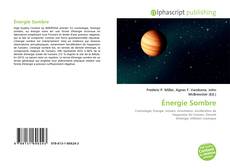 Énergie Sombre kitap kapağı