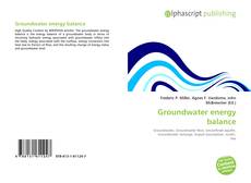 Couverture de Groundwater energy balance