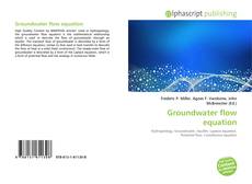 Portada del libro de Groundwater flow equation
