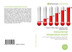 Couverture de Instrumental temperature record