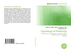 Capa do livro de Etymology of Pittsburgh 