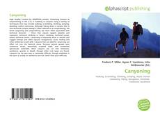Canyoning kitap kapağı